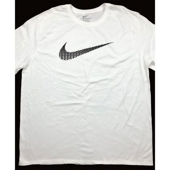 Nike white athletic cut power up swoosh long sleeve tee - Picture 2 of 4